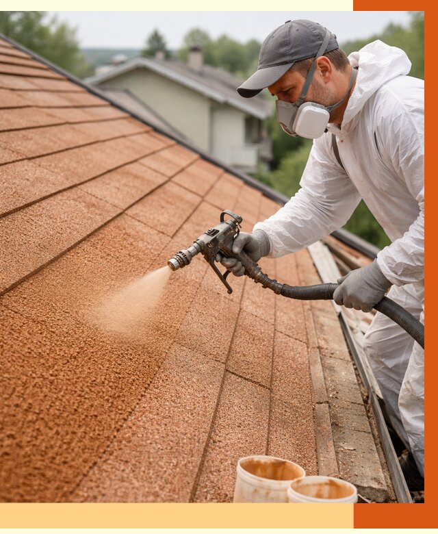 Утепление кровли жидкой пробкой в Балтийске от 2753 руб./м² под ключ | ТепломастерБлт