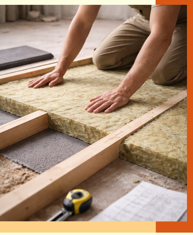 Шумоизоляция пола в Балтийске от 1274 руб./м² — профессиональная звукоизоляция | ТепломастерБлт