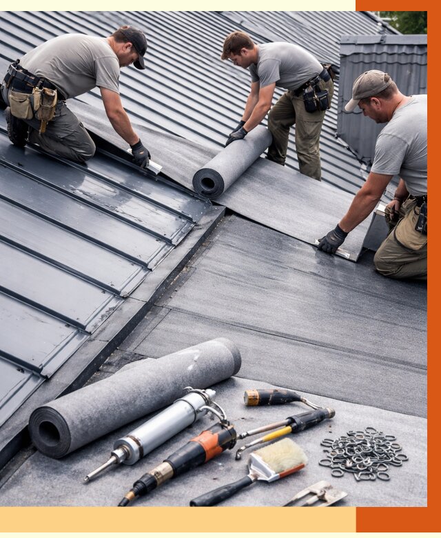 Гидроизоляция металлической кровли полимочевиной в Балтийске от 8666 руб. | ТепломастерБлт