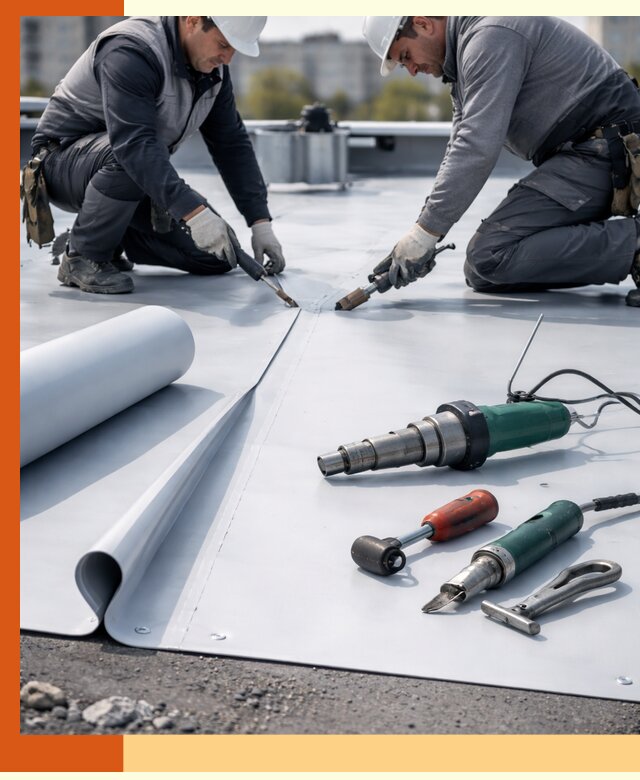 Гидроизоляция мембранной кровли в Балтийске: монтаж и ремонт быстро