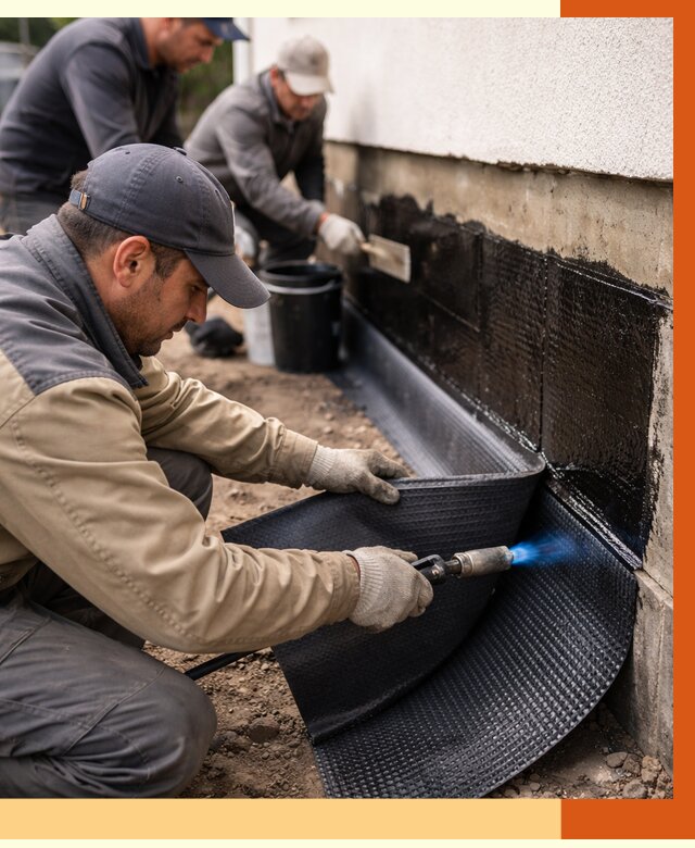 Гидроизоляция цоколя и отмостки в Балтийске от 8666 руб. — ТепломастерБлт