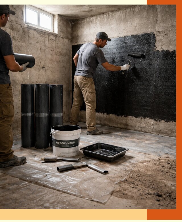 Гидроизоляция подвала в Балтийске от 3568 руб. под ключ | Профессионально — ТепломастерБлт