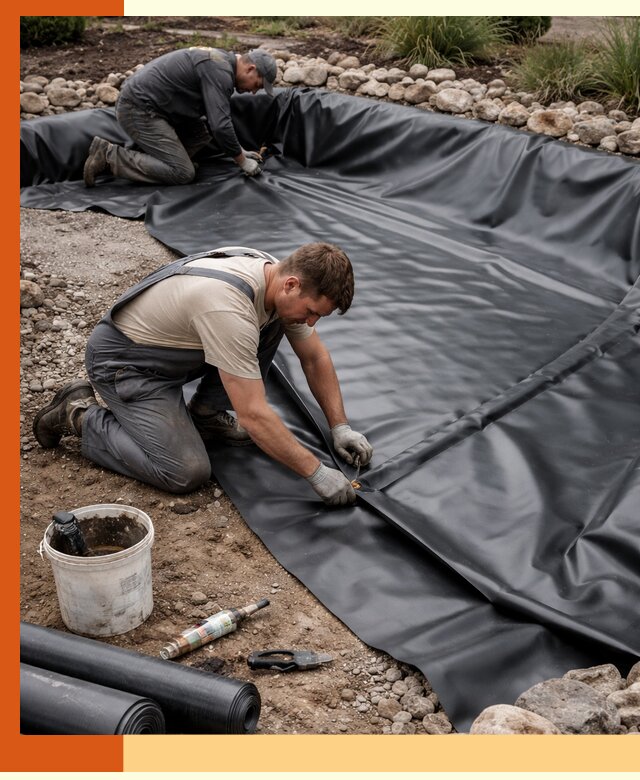 Гидроизоляция пруда в Балтийске: надежная защита и герметизация