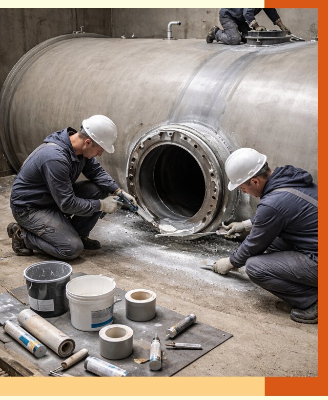 Гидроизоляция резервуара с топливом в Балтийске от 76463 руб. под ключ | ТепломастерБлт