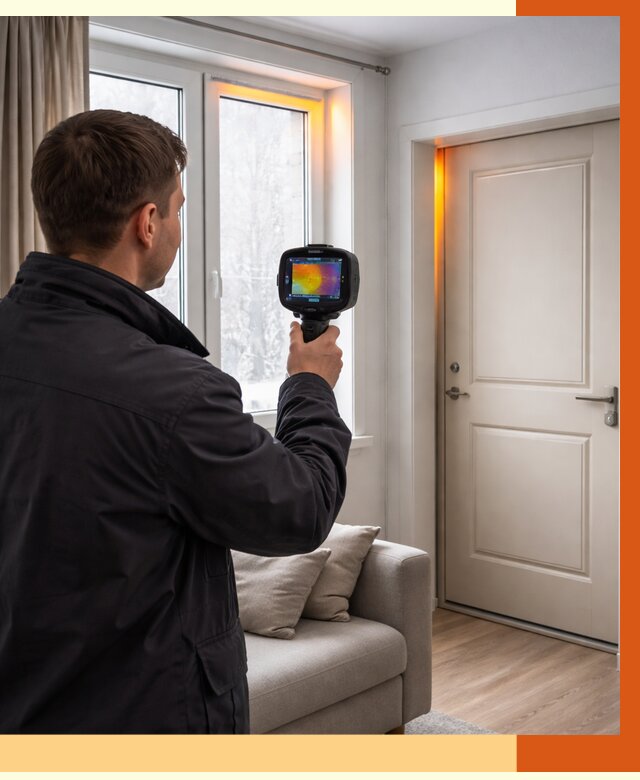 Тепловизионное обследование окон и дверей в Балтийске от 4588 руб. | ТепломастерБлт